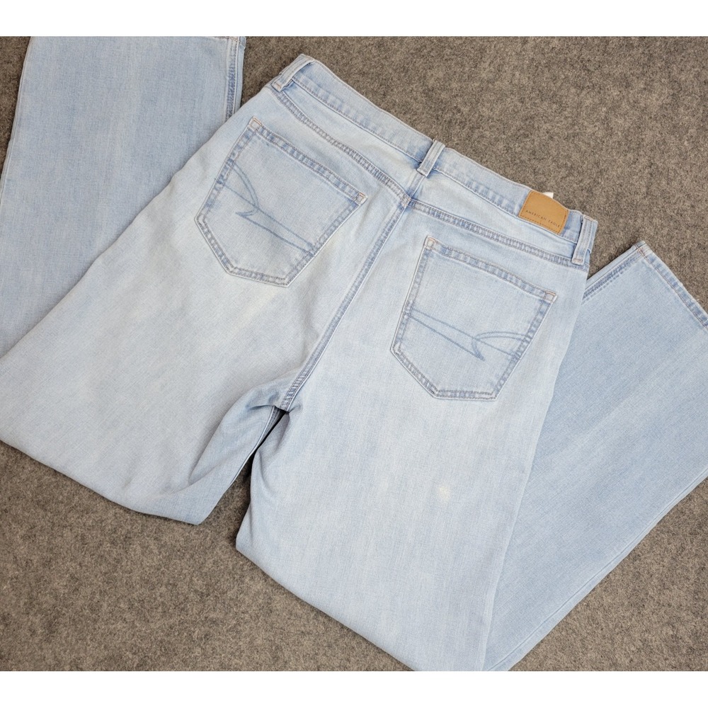 American Eagle Jeans Womens 10L Blue Denim Stovepipe Straight Leg Streetwear